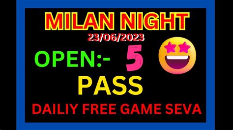 satka matka night milan result